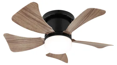 Produktbild von Globo Lighting Deckenventilator Metall schwarz matt, LED