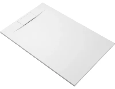 Immagine prodotto di CERANO - Piatto doccia rettangolare Enzo - SMC/composito minerale - bianco opaco testurizzato - 120x80x3 cm