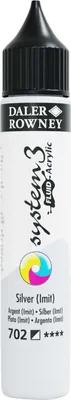 Produktbild von Daler Rowney System3 Acrylfarbe Silver Imitation 29,5 ml 1 stk