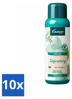 Obrázok produktu pre 10 kusov kúpeľového gélu Kneipp s mentou a eukalyptom - 400 ml - výhodný balík