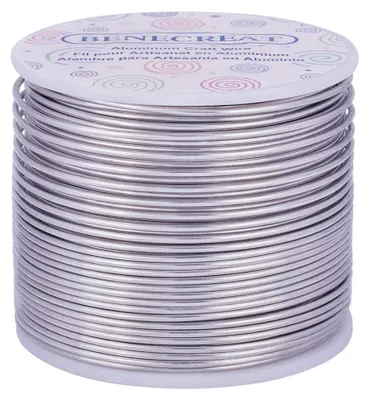 Aluminiumdraht 1,5 mm x 68 m, biegsam für Schmuck & Basteln