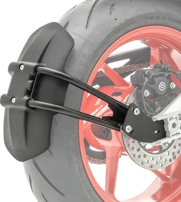 Obrázek produktu pro Kryt zadního kola motocyklu / blatník zadní univerzální # LW4 černý