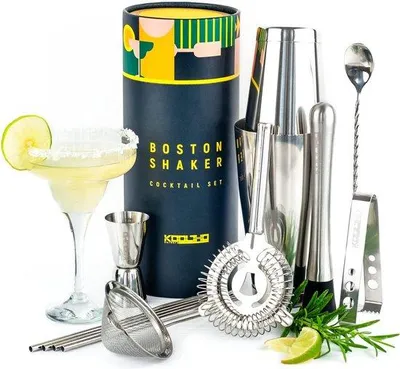 Produktbild von Famanu Boston Shaker Set 12-teilig - Cocktailshaker und Bar Zubehör