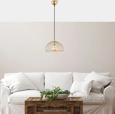 Immagine prodotto di Opviq, TELKURE- TELKUREFLG, Lampadario lucido, oro, 31 x 31 x 105 cm, corpo in metallo