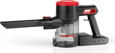 Produktbild von CLEAN Edition Akku-Zyklon-Staubsauger | 22,2 V | 2-in-1 Bürstendüse, Fugendüse | HEPA-13 Filter für Allergiker | Rot