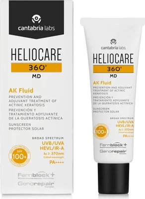 A product shot of a sunscreen tube and its box, displayed side-by-side against a white background.