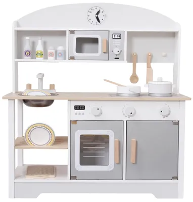 Produktbild von Eco Toys Kinderkeuken Holz Modern Grau