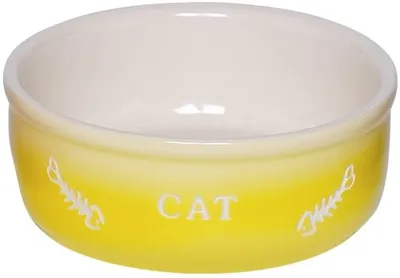 Produktbild von Katzen Keramik Schale "Gradient", gelb, 0,25l