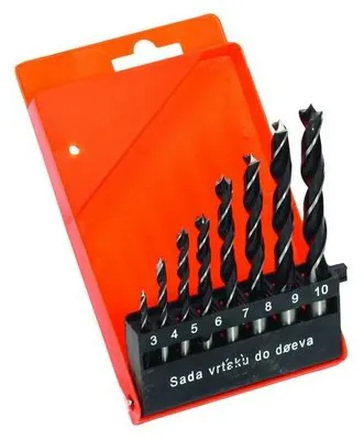 Zdjęcie produktu dla Zestaw wierteł do drewna 3, 4, 5, 6, 7, 8, 9, 10 mm / opakowanie 1 szt.