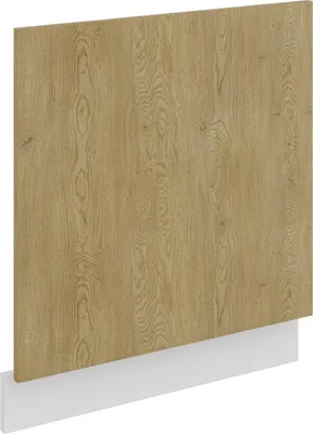 Produktbild von Frontblende für integrierten Geschirrspüler 60 cm Küche CREMONA Eiche hell + Weiß matt