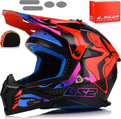 Produktbild von Motocross-Helm LS2 MX708 FAST II Wash Glänzend Rot größe XL