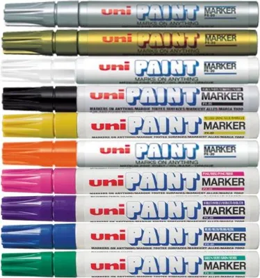 Produktbild von Uni-Ball Uni Paint Marker PX-20 zilver, Silber, Silber