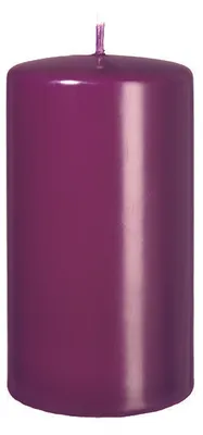 Produktbild von Flachkopf-Stumpenkerzen Brombeere 130 x Ø 70 mm, 12 Stück