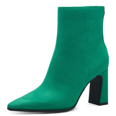Produktbild von MARCO TOZZI Damen Stiefelette elegant einfarbig hoher Blockabsatz 2-25313-41, Größe:40 EU, Farbe:Grün