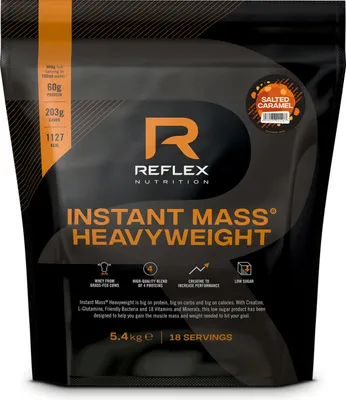 Produktbild von Reflex Nutrition Instant Mass Heavyweight (5.4kg) Salted Caramel - Gewichtszunahme - Mit Kreatin