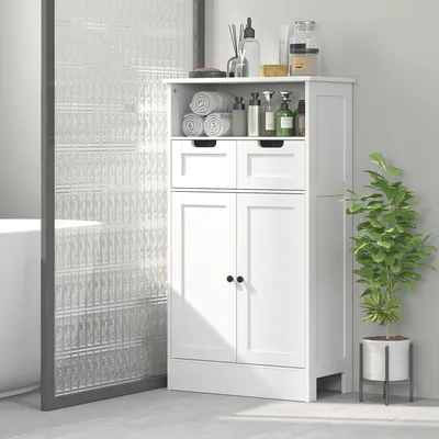 Immagine prodotto di Mobiletti da bagno - Armadietti per il bagno - Contenitori - Mobiletti per il WC - Mobiletti sotto lavabo - Bianco - Dimensioni compatte: 60x30x109 cm
