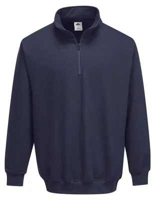 Image de Sweatshirt Col Zippé Sorrento Couleur : Marine Taille Xxl - Portwest