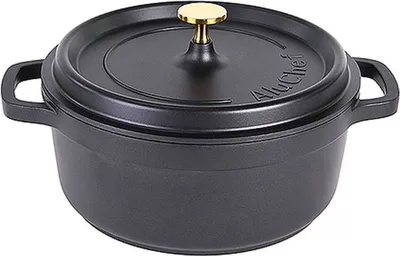 Produktbild von AluChef® Cocotte, rund 24 cm / schwarz