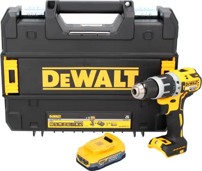 Immagine prodotto di DeWalt DCD 796 E1T trapano a percussione a batteria 18 V 70 Nm senza spazzole + 1x batteria Powerstack 1,7 Ah + caricabatterie + TSTAK