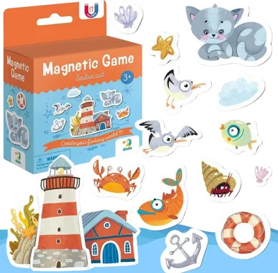 Produktbild von Magnetspiel "Sairan Cat" 17 Stück Bunte Magnete Für Kinder 200235