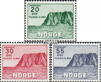 Produktbild von Briefmarken Norwegen 1953 Mi 380-382 (kompl.Ausg.) postfrisch Fremdenverkehr