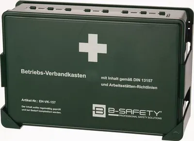 Produktbild von Betriebsverbandkasten DIN 13157 B270xH175xT90ca.mm grün B-SAFETY