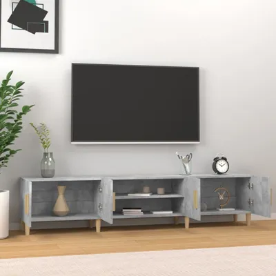 Produktbild von "2026 Aktion"TV-Schrank Industriestil - CLORIS - Fernsehenschrank - Betongrau 180x31,5x40 cm Holzwerkstoff - NeuMöbel4448084