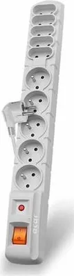Image de Acar S10 Câble de 1,5 m, prises 5+5, parasurtenseur, blanc