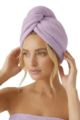 Produktbild von S Active Turban Lavendel – Mikrofaser Haarhandtuch 350 g/m², schnelltrocknend,