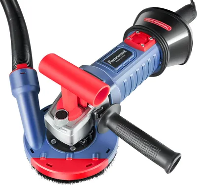 Produktbild von FANZWORK 1500W Betonschleifer Betonfräse Set, Drehzahlregelbar, inkl. Premium 125mm Diamantschleiftopf, Absaughaube, T-Förmiger Griff