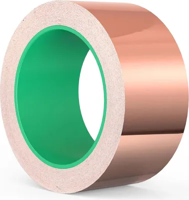 Zdjęcie produktu dla Dwustronna taśma miedziana, przewodząca taśma EMI shielding, 20mm x 10m, do ogrodu i uziemienia