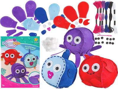 Produktbild von Kreatives Nähset zum Nähen von Kissenmaskottchen Meerestiere Kissenmaskottchen