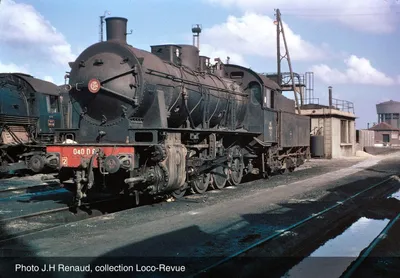 Dampflokomotive SNCF 2-040D 65, Depot Calais, Epoche III