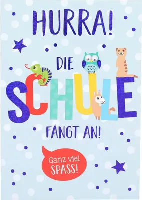 Produktbild von Klappkarten Schule  4 Jahreszeiten Motiv 004