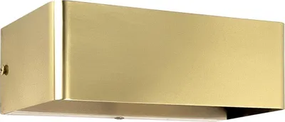 Produktbild von Spiegelleuchte Messing massiv E14 B: 18 cm Up Down in Bronze hell länglich Modern Wandleuchte Badezimmer