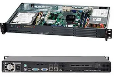 Productafbeelding van Supermicro SuperChassis computerbehuizing - Ondersteunt ATX-moederborden - Geschikt voor rackmontage - Zwart - 1U - 1 x behuizing(en) - 1 x 200 Watt