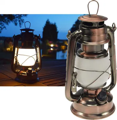 Produktbild von ChiliTec 22634 LED Camping Laterne "CT-CL Copper" ØxH 12x23,5cm, 4x AA, warmweiß, dimmbar