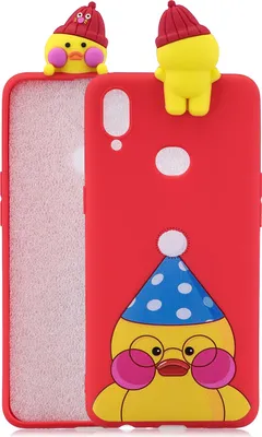Produktbild von Für Samsung A10S A20S Farbe Malerei 3D Cartoon Tier Full Protective Soft TPU Mobiltelefon Fallrot