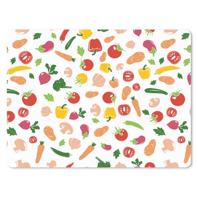 Produktbild von MuchoWow® Mauspad Mousepad Gemüse - Regenbogen - Vegan - Muster 23x19 cm - Mousepads - Maus Mat - Pad - Mausunterlage - Schreibtischunterlage - Mauspad