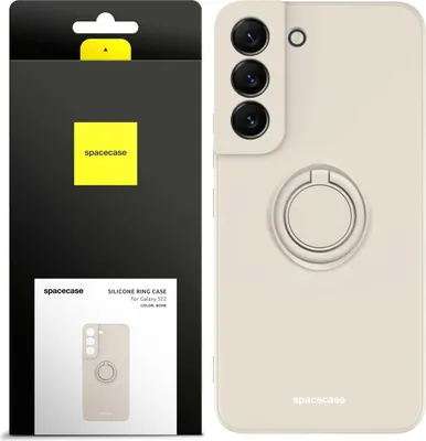 Produktbild von Spacecase Silikon Ring Galaxy S22 Knochen