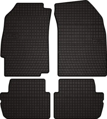 Immagine prodotto di Tappetini auto in gomma adatto per Opel Karl (2015-2019, hatchback) neri, set 4 pz, con fissaggi