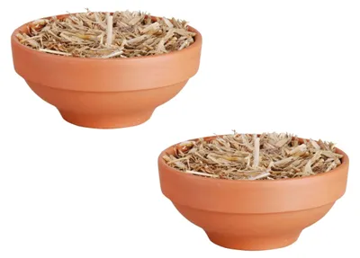 Immagine prodotto di Set di 2 lanterne in terracotta - Lanterne decorative per esterni