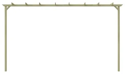 Obrázok produktu pre Záhradná pergola – plastová pergola – rozmery 360 x 200 x 60 cm – pevná konštrukcia – odolná proti hnitiu – pre popínavé rastliny – žltá