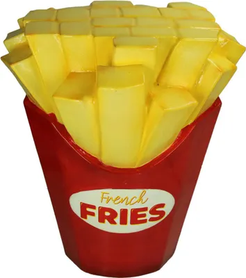 Obrázek produktu pro Kersten puf FRENCH FRIES žlutý,červený | 40x32x47 cm