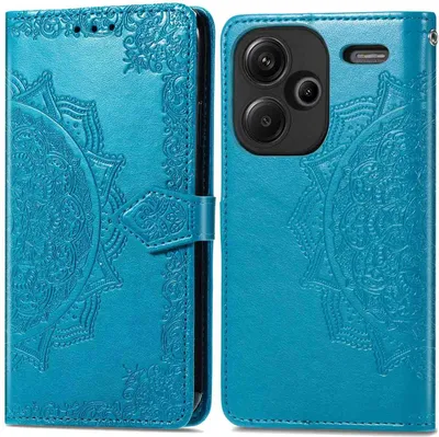 Image de imoshion Mandala Bookcase voor de Xiaomi Redmi Note 13 Pro Plus (5G) - Turquoise