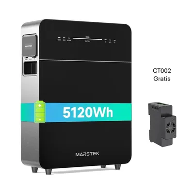 Produktbild von Balkonkraftwerk Stromspeicher Marstek Venus E Gen 3.0 5,12kWh LiFePO4 AC gekoppelt 2,5kW Notstrom Plug&Play WiFi IP65 CT002 gratis Marstek Venus-E 3.0