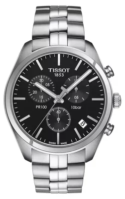Immagine prodotto di Orologio da uomo Tissot PR 100 Chronograph, modello 101.417.11.051.00, color argento/nero