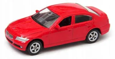 Obrázek produktu pro Hračkové auto BMW 330i, značka Welly, červené, měřítko 1:64