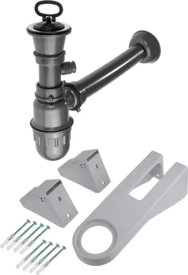 Image de Siphon pour évier en acier 2"