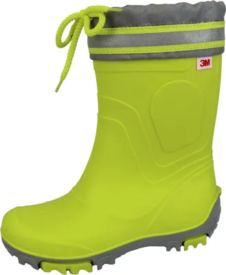 Produktbild von Bockstiegel Kinder Gummistiefel Regenstiefel Bente Uni – Kinderstiefel Gummi Stiefel Leicht Mädchen Jungen in Grün Größe 22 bis 23